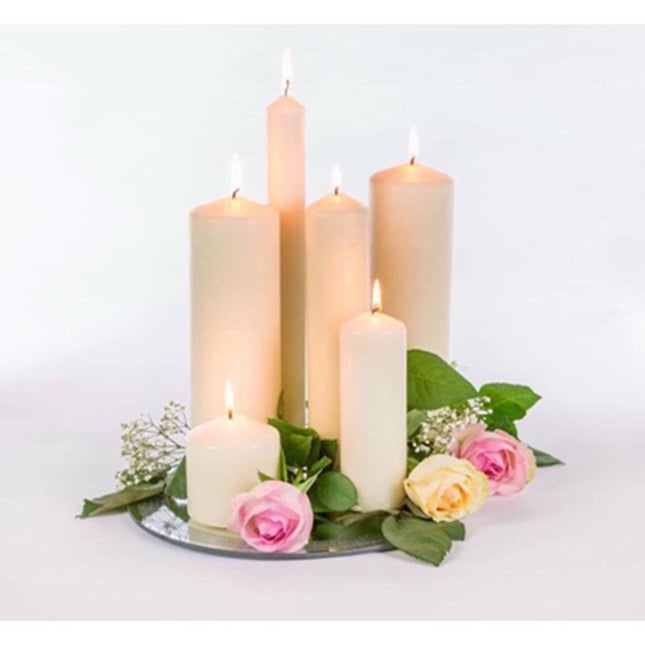 Price's Altar Candle 6" x 3" Ivory Church Candle - Premium Quality Religious Candles | Kumperi