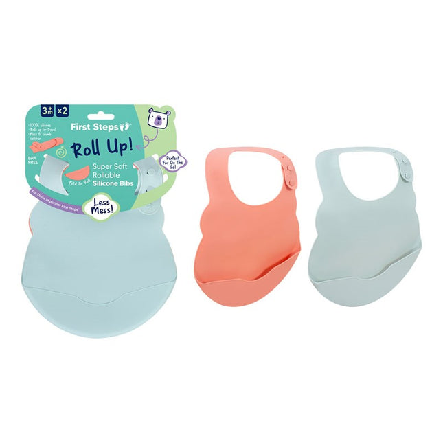 SILICONE BIBS 2 PACK
