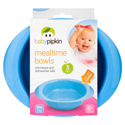 BABY PIPKIN MEALTIME BOWLS 3PCE