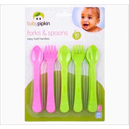 BABY PIPKIN FORKS & SPOONS 10PCE