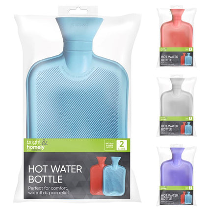2 Litre Bright & Homely Hot Water Bottles | Durable & Comfortable | Kumperi