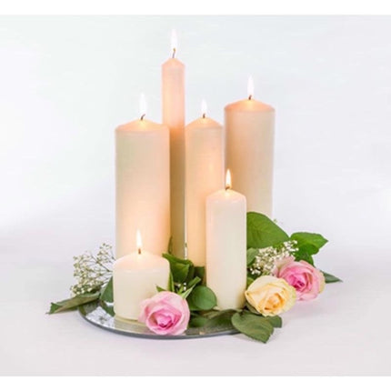 Price's Altar Candle 4" x 3" Ivory Church Candle 335g - Premium Religious Pillar Candle | Kumperi