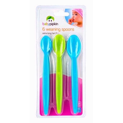 BABY PIPKIN BABY WEANING SPOONS 6PCE