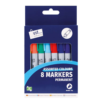 MARKERS PERMANENT 8PCE