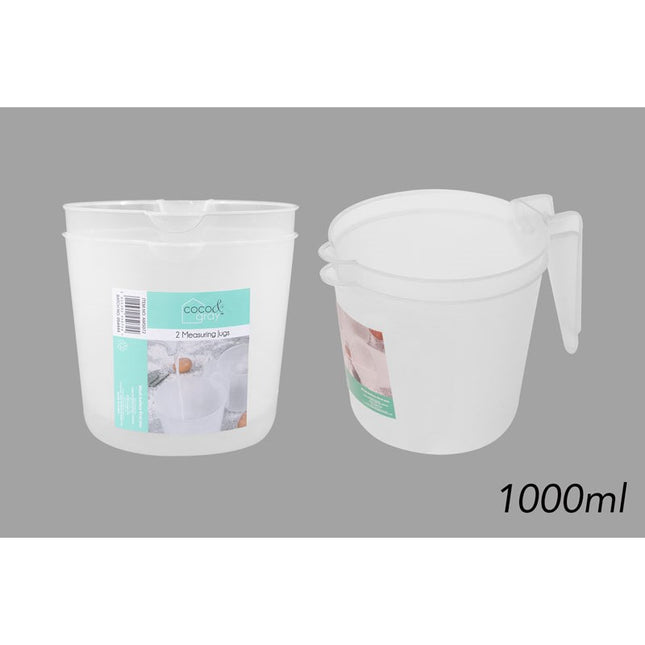 ROYLE HOME 2PK 1LTR MEASURING JUGS