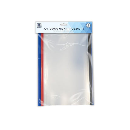 A4 DOCUMENT FOLDERS 4PC
