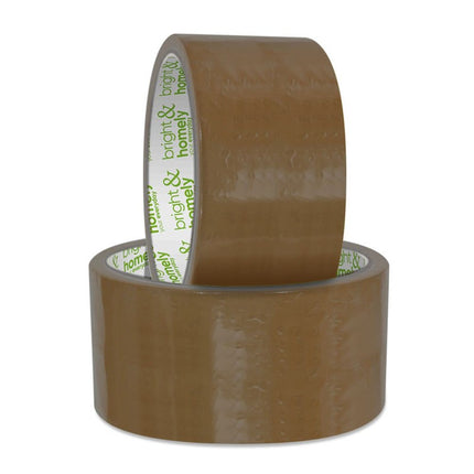 Bright & Homely Brown Packaging Tape 6 Pack Kumperi 48mm x 50m Parcel Sealing Tape