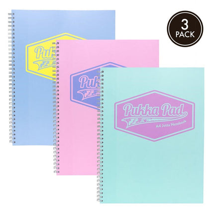 PUKKA PASTEL A4 JOTTA NOTEBOOK PACK 3