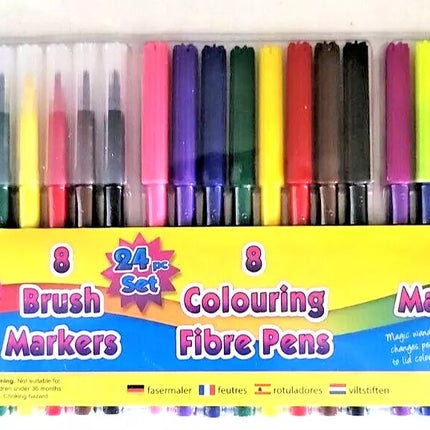 Artbox Assorted Colouring Pen Set 24 Pack
