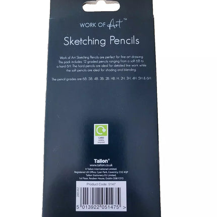 12 x Charcoal Pencils Graded Create Art Drawing Sketching Homework Office